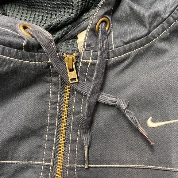 Beautiful vintage Nike long sleeve hoodie zip up jacket with mesh medium women’s - Picture 7 of 13